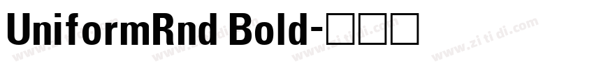 UniformRnd Bold字体转换
